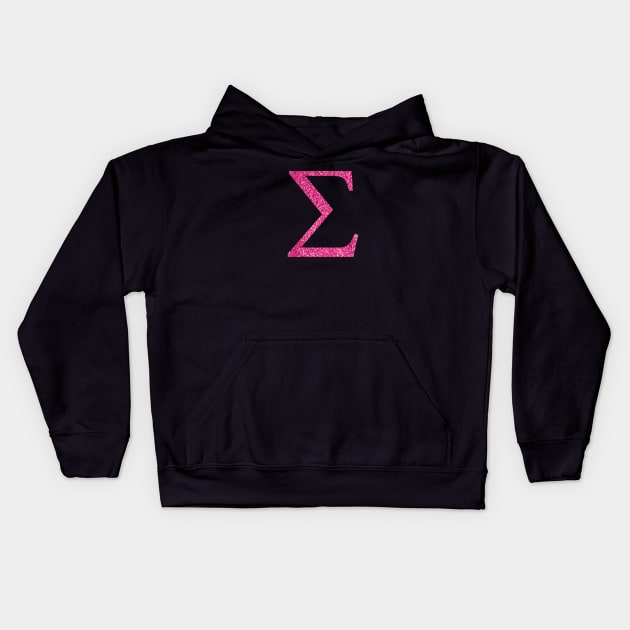 Pink Sigma Kids Hoodie by lolosenese